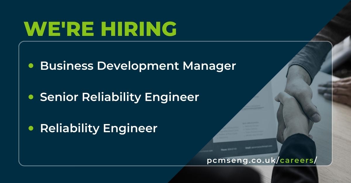 PCMSEng's tweet image. Our team is growing! We have number of new roles available at the PCMS Eng Group. View all vacancies here: loom.ly/PM104-o
#Recruitment #Jobs #Vacancies #Career #BusinessDevelopment #ReliabilityEngineer