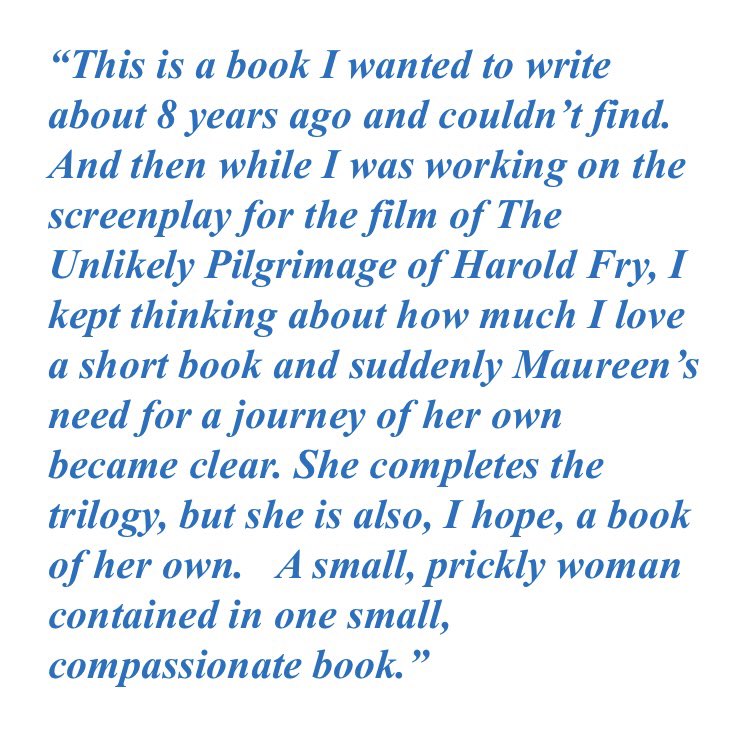 alisonbarrow's tweet photo. 💙PROOF GIVEAWAY💙

I’ve been sharing proofs over on Instagram, and now it’s your turn! 
For a chance to receive 1 of 10 proofs of #RachelJoyce’s new novel (Out Oct 20th); RT and follow. Ends 9am Mon 8 Aug. U.K. only (apols) 
#MaureenFry 💙📚 👣 https://t.co/kZWhBi34gn