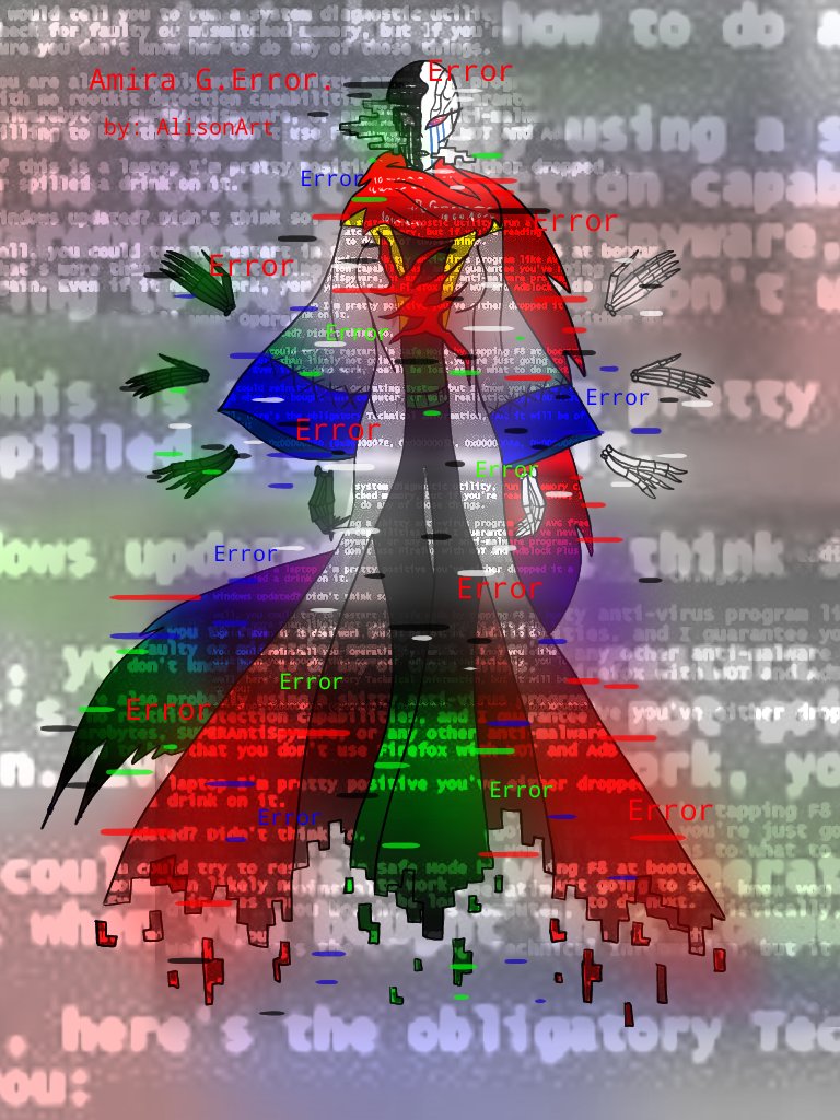 Raid58282998's tweet photo. * Meet my character. Her name is Amira G.Error. https://t.co/4UkfpMS1zy