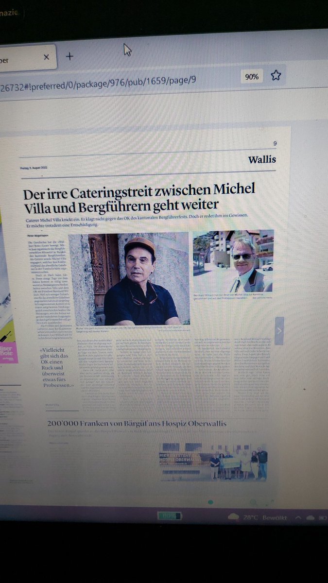 Michel Villa und die Bergführer. Was für ein geiler Gossip. Regionaler gehts nicht. Ich würde solche Seiten aber als "Gossip" kennzeichnen, so wie es bei bezahlten PR-Artikeln gemacht wird. Sommerloch ahoi...lol