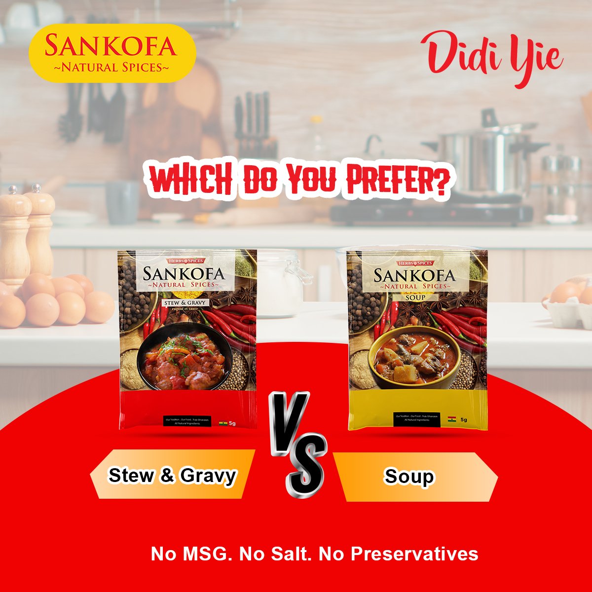 After trying our Sankofa Stew Gravy  and Sankofa Soup Spice, which one is your favorite? 

Or do you love both? 

 Kindly write your  the comment section below ⬇️

#Sankofanaturalspices
#naturalspices #spices    #herbs  #naturalproducts #spice      #naturalspices   #Didiyie