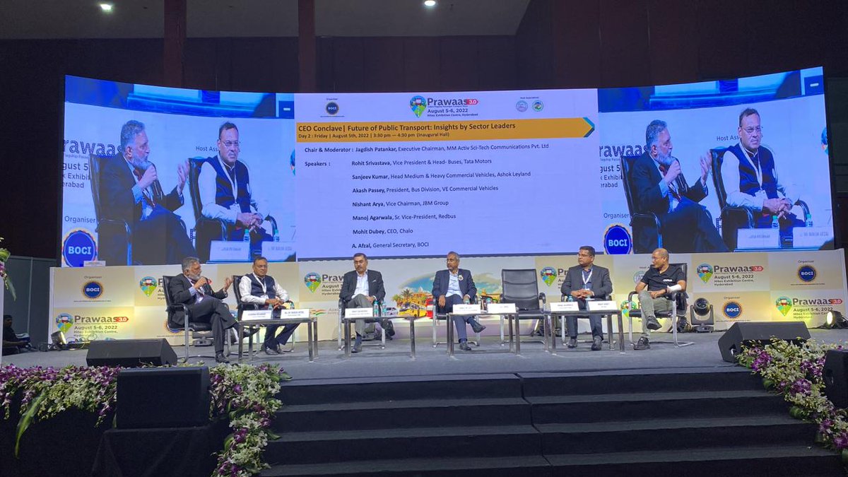 PrawaasBoci's tweet photo. CEOs of OEMs and Technology Companies on one platform to share their insights on "The future of Public Transport".
Chairs - Mr.@PatankarJagdish &amp; Mr. @hello_imafzal 
Speakers - Mr.Rohit Srivastava, Mr.Akash Passey, Mr.Manoj Agarwala &amp; Mr.Mohit Dubey https://t.co/F5QI4vShYd
