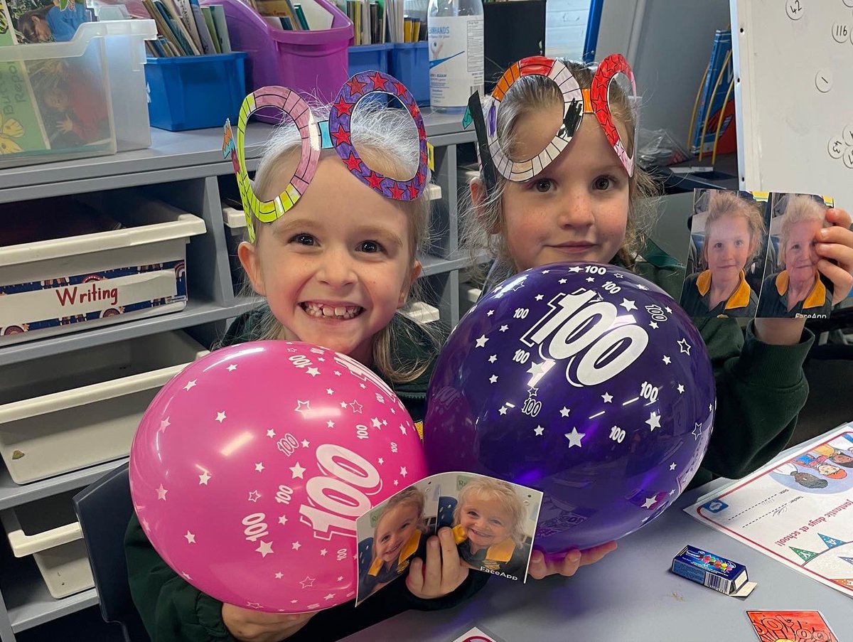 fernbayps's tweet photo. 100 days smarter and 100 days older! Our Kindergarten students celebrating 100 days of learning! #LoveWhereYouLearn #EdWeek22 #kindergartenatfernbay https://t.co/NGXi5ycN9F