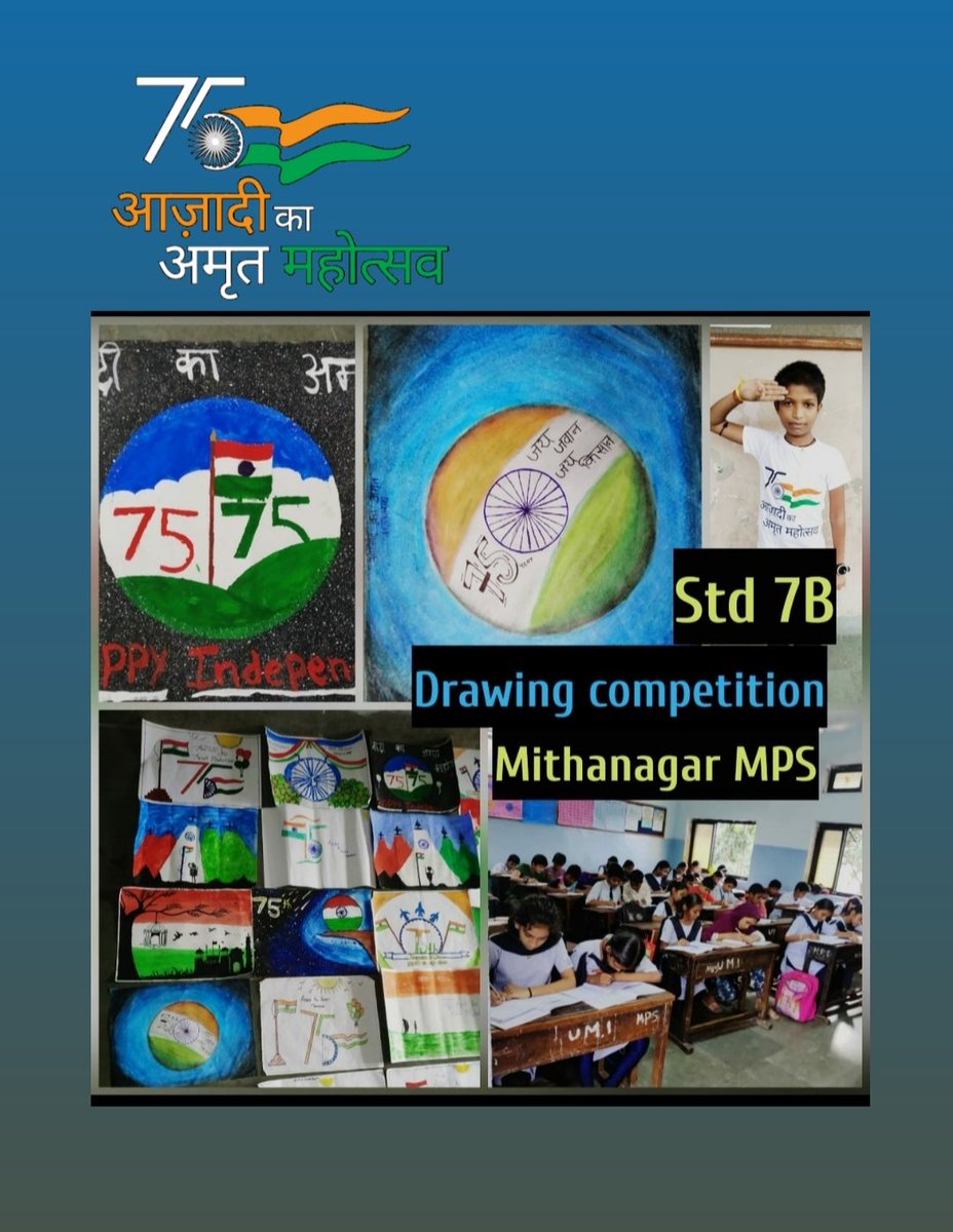 Mohi_teacher's tweet image. #bmc_akam celebration Mithanagar MPS #AzadiKaAmritMahotsav #Bmcschool drawing competition