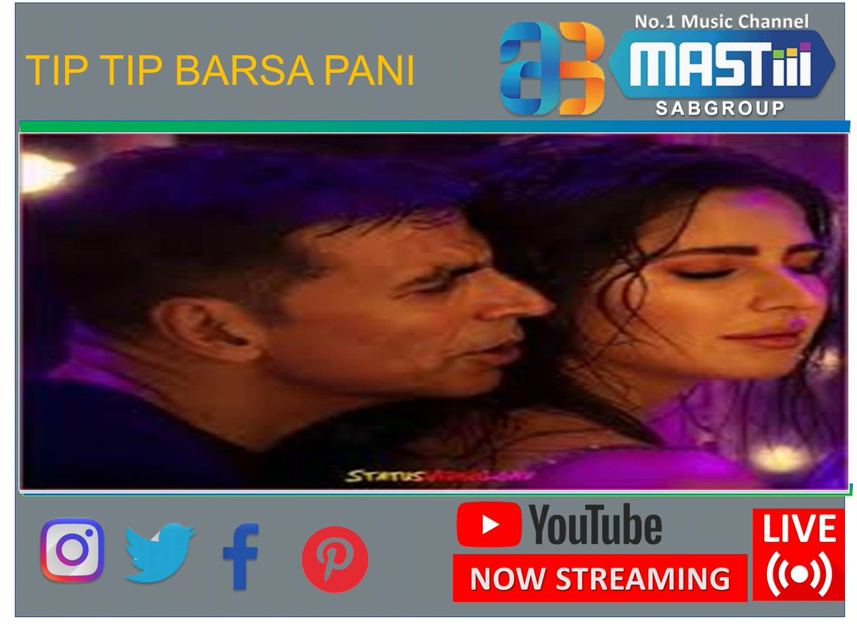 mastiiitv's tweet photo. TIP TIP BARSA PANI IS STREAMING NOW WATCH MASTIII TV LIVE https://t.co/YAgGraRExh #mastiii, #indianmusicchannellive, #indinmusicchannellivestreaming, #mastiiilive, #bolllywoodmusicchannellive, #freemusicchannellive, #freelivestreaming, #musicchannelmastiii, https://t.co/GlofMM6Pvi