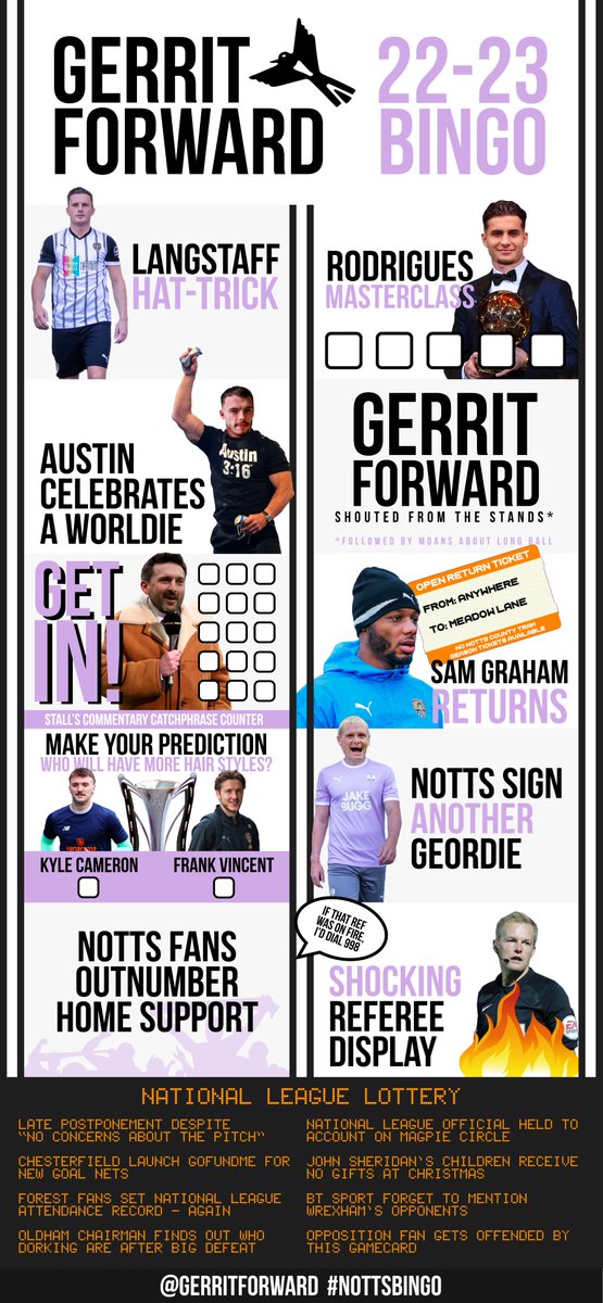 GerritForward's tweet photo. GET IN! It's time for #NottsBingo - download your new @GerritForward 22-23 gamecard, featuring @maccalangstaff, @MarkStal09, @sam_austinnn, @Kylecam97, @frankvincent101 and a bonus @TheVanaramaNL section...

Download the hi-res version via the link 👇
https://t.co/RaW25PNbrj https://t.co/Ys28jsnTBl