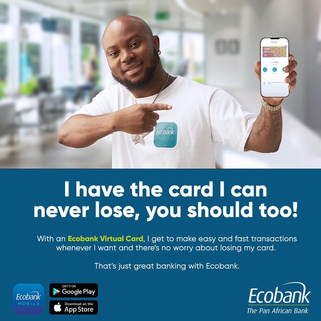 Do it the #5Star way like @IamKingPromise Shop online whenever, wherever, and pay for your #AppleMusic, #Netflix and other #subscriptions with an #Ecobank Virtual Card. It’s #safe, #secured and #convenient. #MovewithEcobank #5StarBankingwithEcobank #ThePanAfricanBank