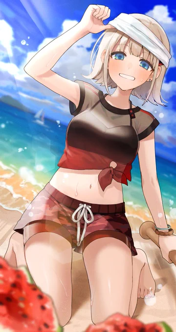 スイカを割って、波を割って 