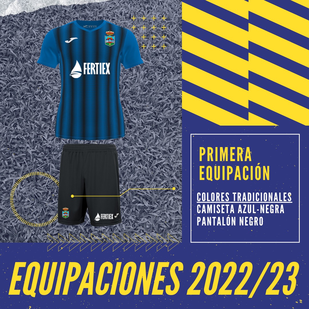 cdmetelinense's tweet photo. ⚽ EQUIPACIONES TEMPORADA 2022/2023  

💙🖤 La primera equipación será camiseta azul y negra, pantalón negro y medias negras. 

❤️🤍 La segunda equipación será camiseta roja y negra, pantalón blanco y medias rojas.

👏 Gracias a @AbonosFertiex por su patrocinio un año más. https://t.co/qkiyqNf1Nl
