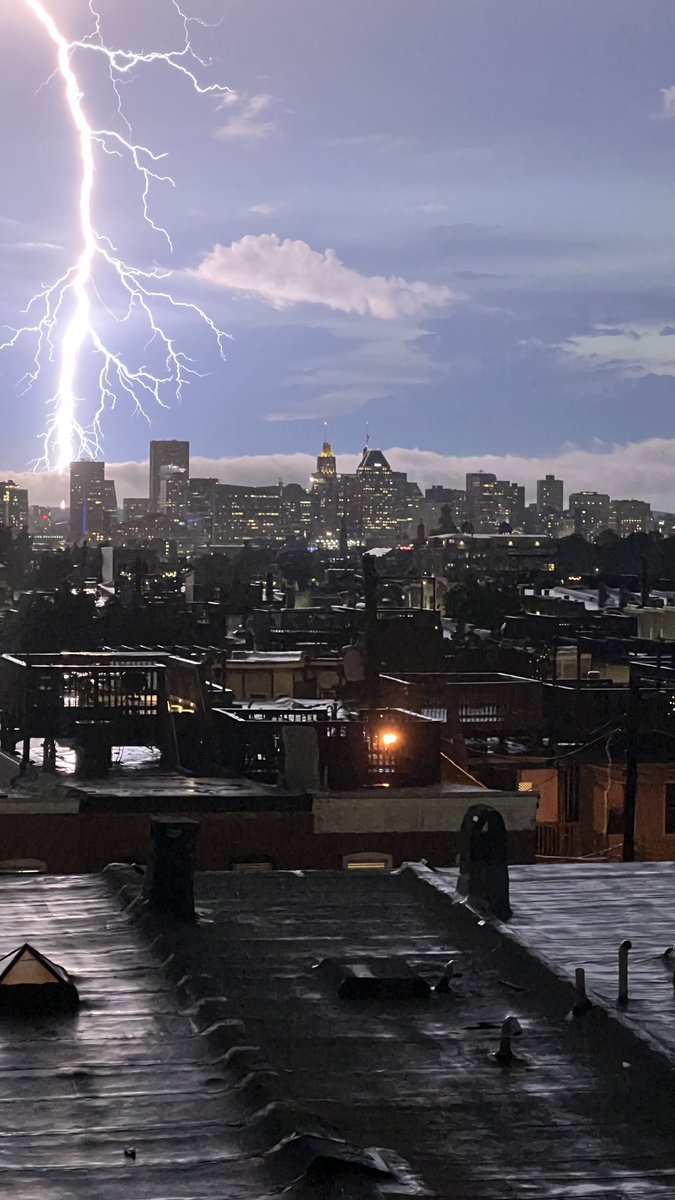 Anyone interested in this pic of last nights storm over Baltimore?