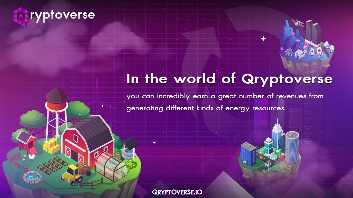 Qryptoverse's tweet photo. Players can create the resources from its very beginning points as well as electrical power and food supply in order to reduce the costs of mining and, furthermore, earn even more revenues from different kinds of power generation. https://t.co/PgZ6qG90gx
