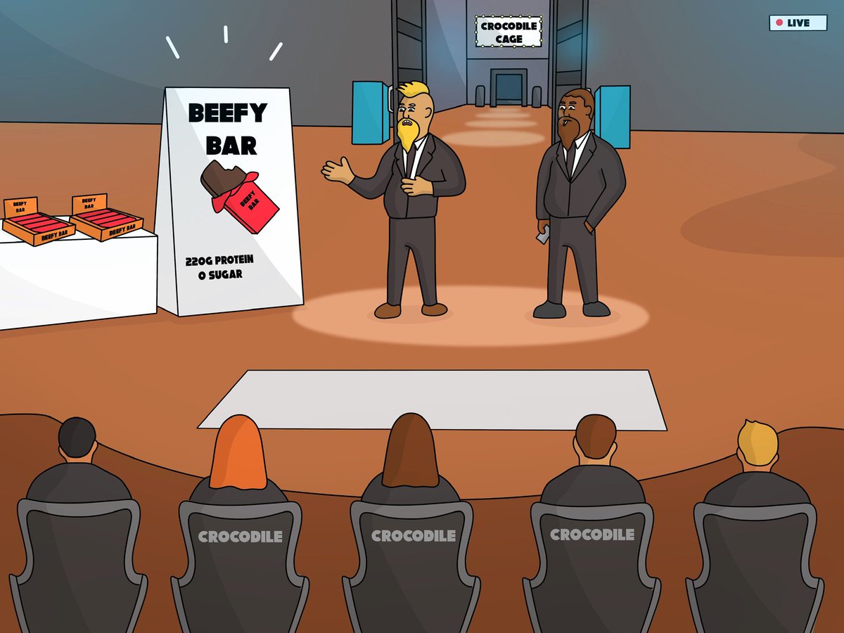 BeefyBlokes's tweet photo. Welcome to the Crocodile Cage 🐊

The ultimate cage fight. Jump in, go hard &amp; have the Crocs snap your pitch up to receive funding &amp; mentorship for your business. 

Top prize: $10,000 💰

Read more here 👇
https://t.co/3t4npbSj31

#sharktank #NFTs https://t.co/fqhOlvVUTi