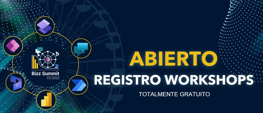 bizzsummites's tweet photo. ¡Abrimos el registro para nuestros #workshops del día 9! Aprende sobre #PowerBI #PowerVirtualAgents #BusinessCentral #MSTeams
👩‍💻Presencial
🎟️GRATUITO 
👉Enlace: https://t.co/w2bDlnXqpq
¡Te esperamos! https://t.co/faPyM7kuPE