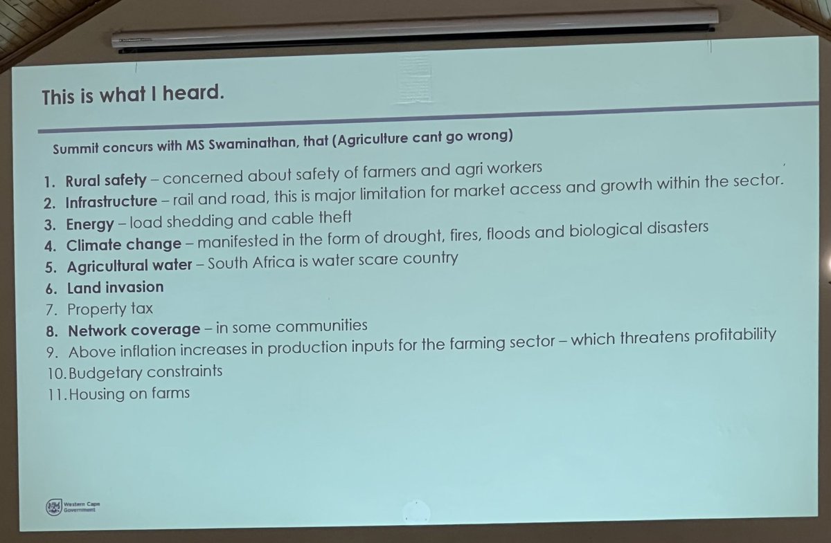 WCGovAgri's tweet photo. “We need to have a shift that we want to facilitate development and not control it.”Dr Mogale Sebopetsa, Head of Department, Western Cape Department of Agriculture at day two of the WCDoA Municipal Summit. #WCMunicipalAgSummit #ForTheLoveOfAgriculture🌱 https://t.co/3PruQfmbQo