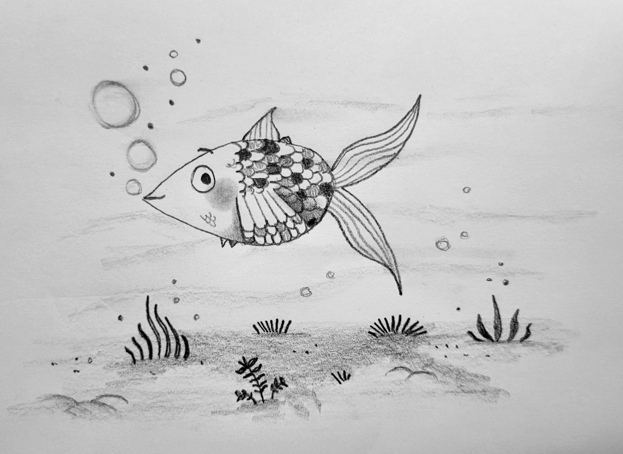 How to Draw a Fish 🐟 #drawing #draw #fish #art #fishart Bring