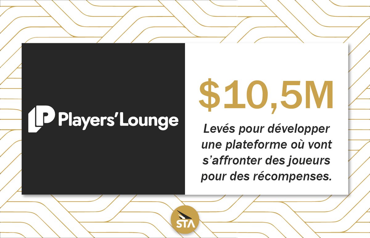 📢<a href="/_playerslounge/">Players' Lounge</a> lève $10,5M

La startup new yorkaise promet une expérience de joueur esport professionnel, en permettant de gagner de l'argent en affrontant d'autres joueurs sur <a href="/FortniteGame/">FortniteGame</a>, <a href="/NBA2K/">NBA 2K</a>, @EASPORTSFIFA ou encore <a href="/CallofDuty/">Call of Duty</a>

#STAKRN #esport #app #investissement