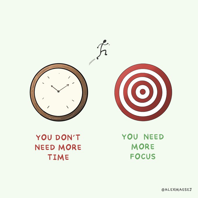 If you struggle to be productive read this:

- Thread -