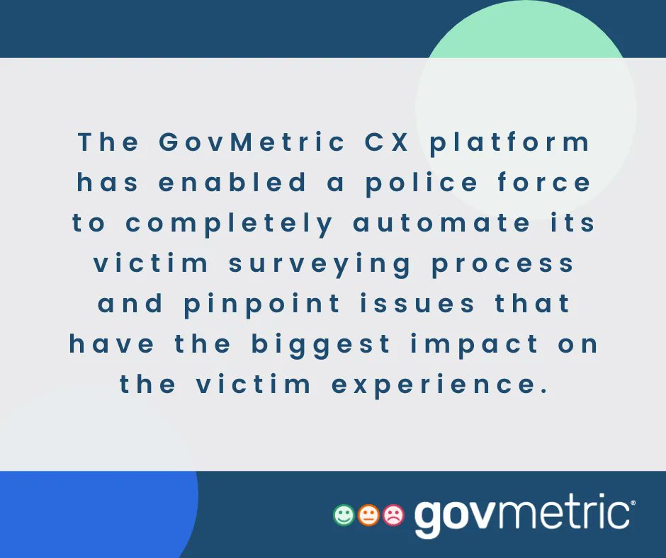 Learn how a police force is using <a href="/GovMetric/">GovMetric</a> #CX to drive evidence-based improvements by completely automating victim surveying: buff.ly/3oEHH5g #CitX