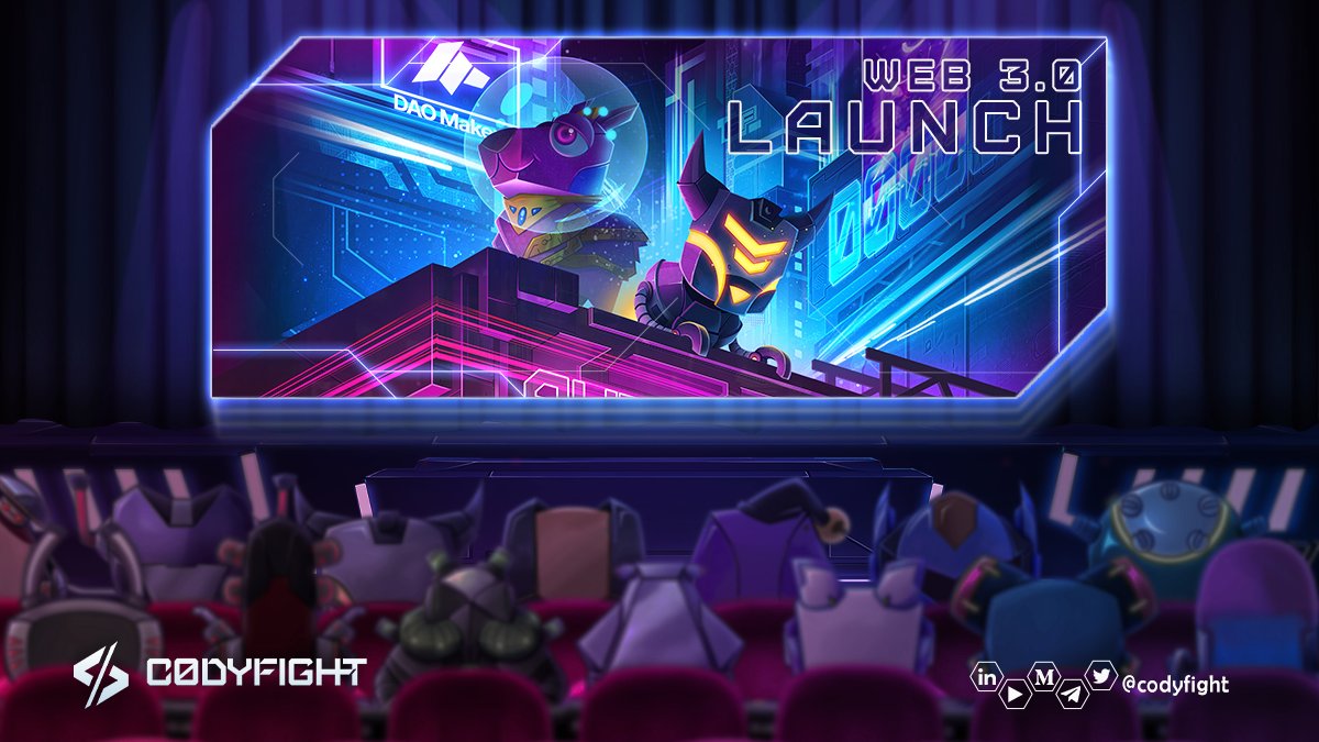 codyfight's tweet photo. 3.. 2.. 1.. Go! 🚀

The new and improved Web 3.0 is LIVE! 🤩

👉 https://t.co/QZ49ZIXGrM 🌟

Let us know what you think, in the comments! 🙌
#Metaverse #NFT $CTOK #NFTgame #GameFi https://t.co/rABFFjtSfr
