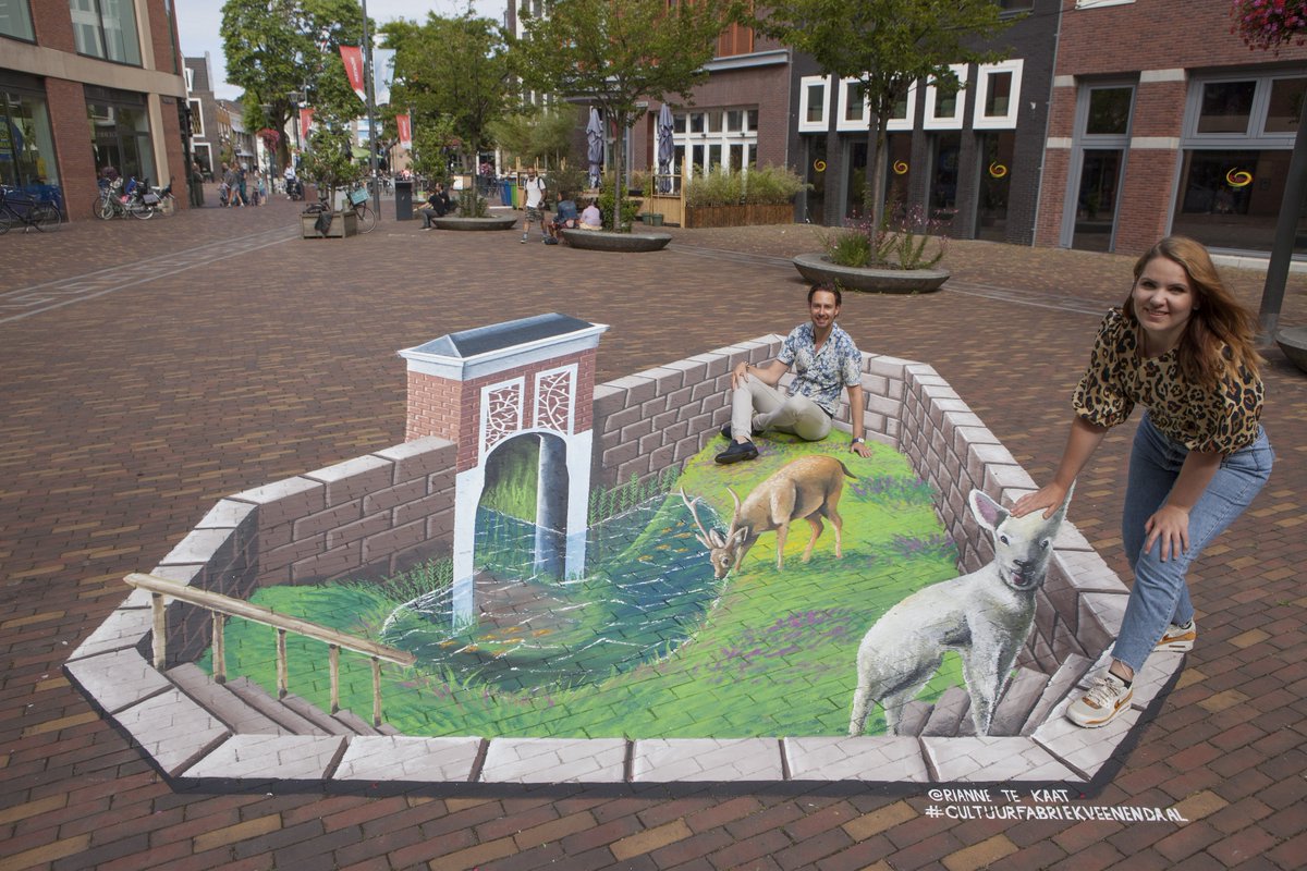 Hoe gaaf is het 3D-schilderij van <a href="/riannetekaat/">Rianne te Kaat</a> geworden?

Kom hem in echt bekijken op het Kees Stipplein en maak je eigen foto. Ga voor het kunstwerk op de 2 voetstappen staan. En maak vanaf die plek je foto voor het beste 3D-effect. 
#streetart