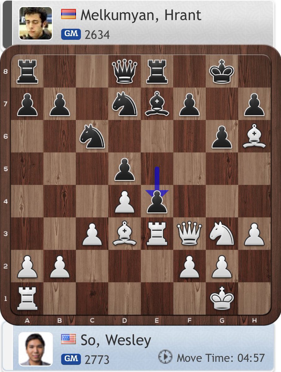 It looks like White just blundered a fork, but there is a beautiful hidden resource! Can you find it? 🤔 #ChennaiChess2022 #ChessOlympiad22