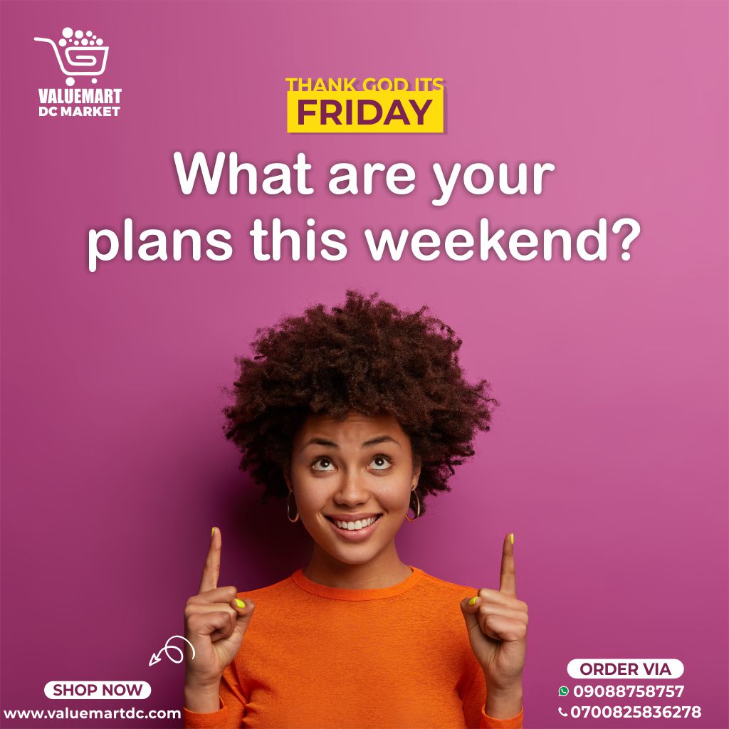 valuemartdc's tweet photo. We can't wait to hear about your plans for the weekend.
Comment below.

https://t.co/t60VGcfXUe

#ValueMart #ibecorrectshoppa #TGIF #weekend https://t.co/kclYTZJda2