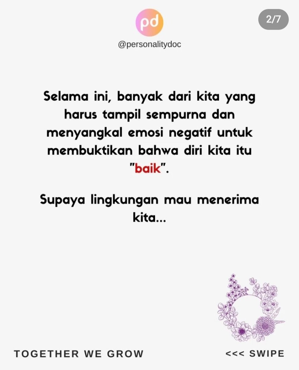 personalitydoc_'s tweet photo. Over-explaining and over-apologizing π₯Ί Klik link di bawah utk slide lengkapnya ππ»
https://t.co/05S6s98eZZ
#Mentalhealth #trauma #Healing #healingjourney #selfhelp #kesehatanmental #sehatmental #psikologi #psikologis #pengembangandiri #riliv #pijarpsikologi https://t.co/b1n8isRcts