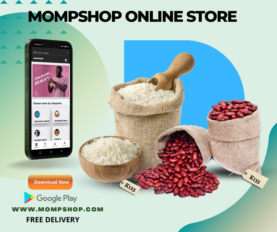 MompShop's tweet photo. Nakonde Rice & Solwezi Beans.
#nakonderice
#solwezibeans
#mompshop
Free Delivery within lusaka
https://t.co/0vP4tmzmAt
Click link below to download app.
https://t.co/jeM5FMcKyA https://t.co/zIkZnONpvy