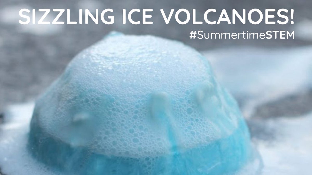 Sci_in_School's tweet photo. What do you get when you mix baking soda, vinegar, ice, and golf balls?
Sizzling Ice Volcanoes! This experiment is sure to be an explosive hit this summer.
Click to download. https://t.co/X8pcAUa7BV
‘Sizzling Ice Volcanoes’ is part of our #SummertimeSTEM Discovery Series! https://t.co/CF8XJXYVLk