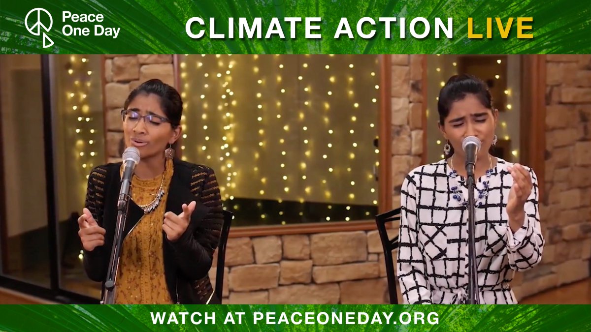 PeaceOneDay's tweet image. A musical performance by Artists Kiran + Nivi. 

WATCH: youtube.com/watch?v=r4LHSS…

#ClimateActionLive #PeaceOneDay 
@kiranandnivi