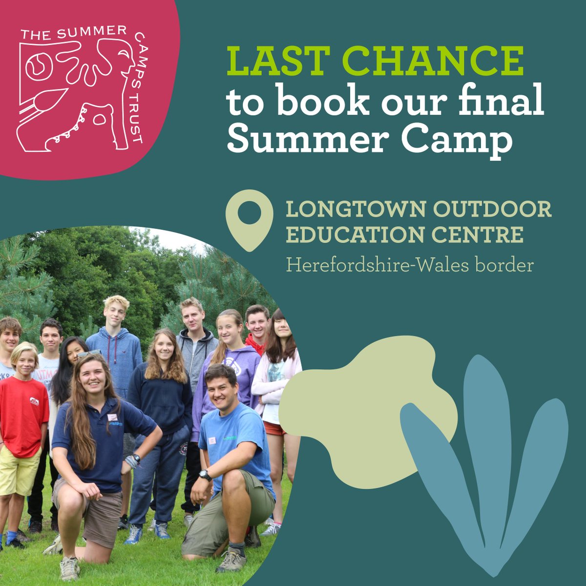 A fully supervised fully inclusive outdoors adventure! Perfect for the #SchoolHolidays kids learn and have FUN! Limited availability! Special Pricing! 📅 21st August - 28th August 📍LONGTOWN OUTDOOR EDUCATION CENTRE, Hereford, Wales Find out more here 👉🏼summercampstrust.org/tryout-camps