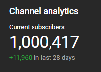 1 million on reacts!!!