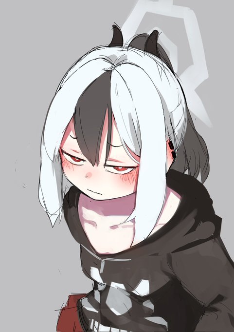 らくがき10 先生にシャツを没収されたカヨコ!
#ブルアカイラスト部 
#イラスト 