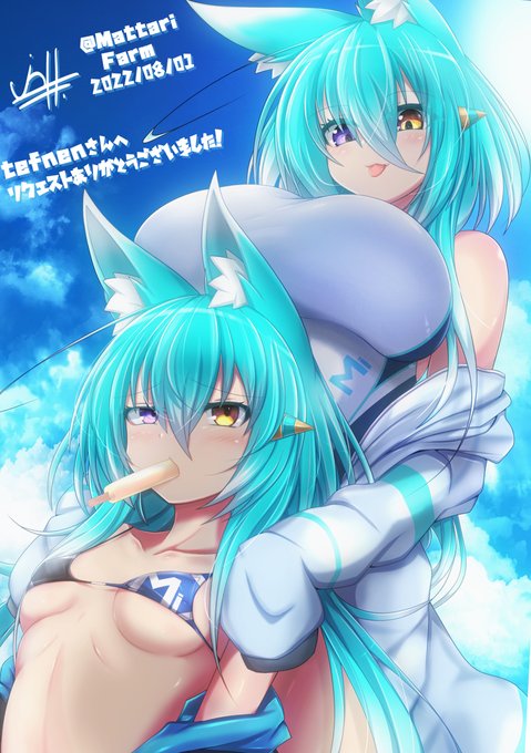 skeb15 ミドリアちゃん #うちの子 #ビキニ #競泳水着 https://t.co/H6zR4XhKtU 