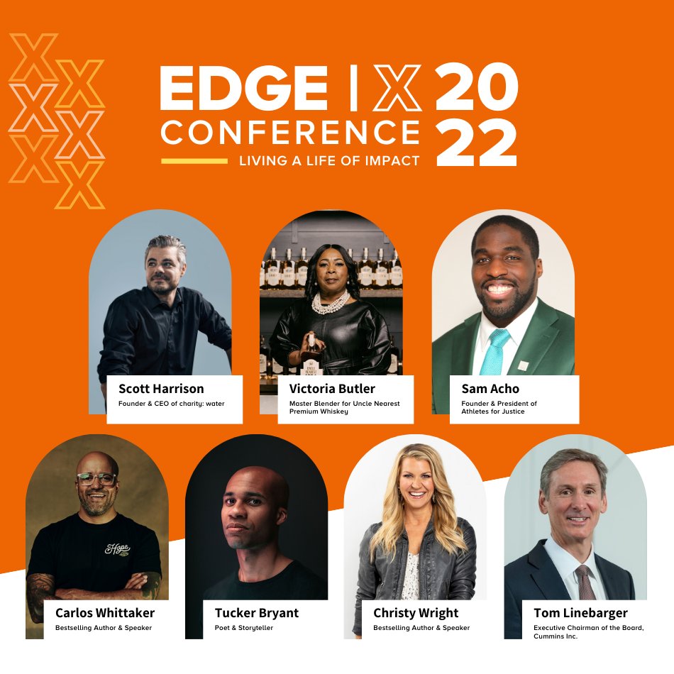 Introducing our EDGE|X 2022 lineup! Half day. High impact. You don't want to miss it! Grab your spot today at edgexconference.org #leadershipconference