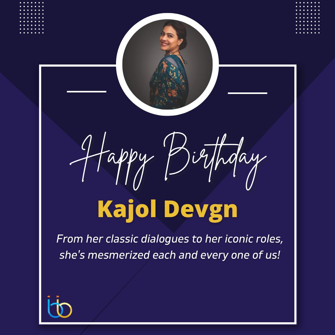 'Tujhe dekha toh yeh jaana sanam pyar hota hai deewana sanam' 🎵 Ruling hearts since three decades 💕 Here's wishing the finest, supremely talented and SASS queen @itsKajolD a very happy birthday🎈