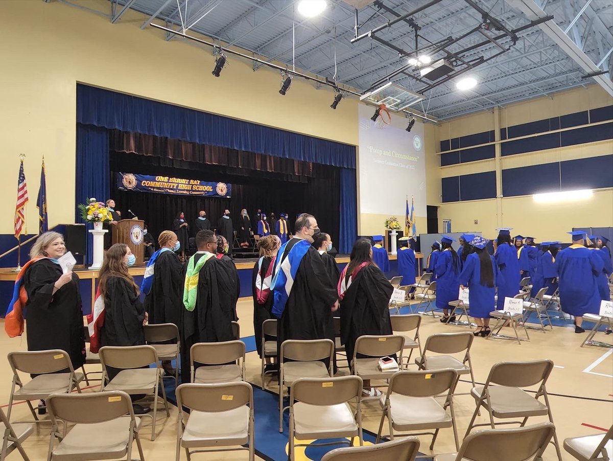 ReEngagement440's tweet photo. Today, One Bright Ray Community High School welcomed 47 new graduates to the 2022 graduating class. They did it! #Never2Late2graduate #PHLed #GradSZN https://t.co/wqOzmFyERS