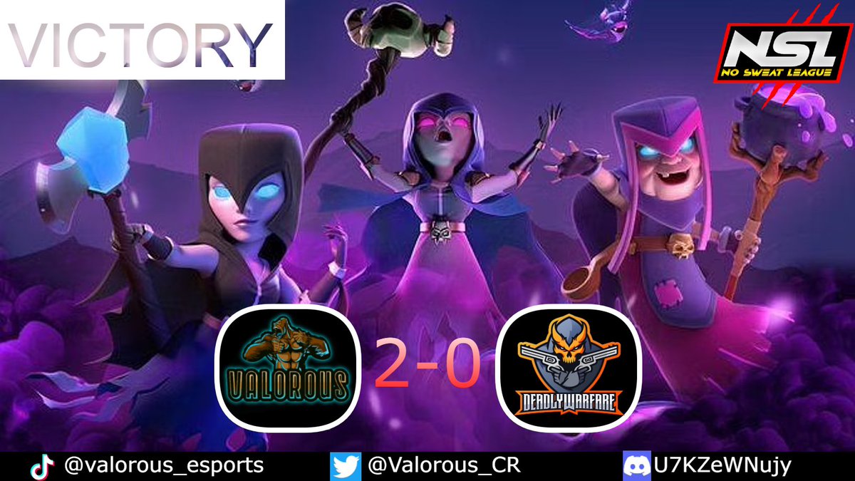 Another victory in @NSL_CR over <a href="/Deadly_Warfare/">Deadly Warfare</a>’s acad II 

Mvp: <a href="/Reaper_cr7/">神話Grim☠️Reaper</a>