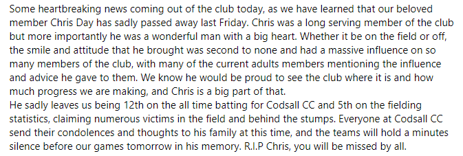 Codsall Cricket Club tweet media