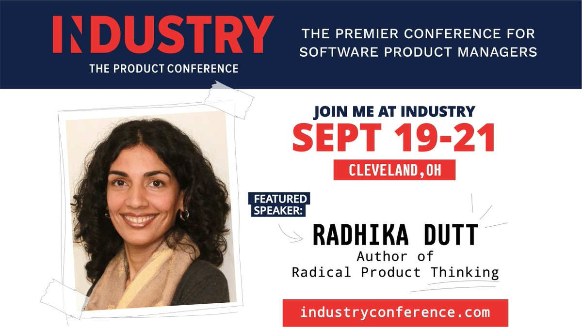 Product Collective (@prodcollective) on Twitter photo .<a href="/RadhikaDutt/">Radhika Dutt</a> was one of the π speakers at INDUSTRY Virtual, and now she's taking the stage IRL in CLE this Sept! The π Author, Product Leader, & Entrepreneur will give you plenty of takeaways to apply at the work. Register β‘οΈ buff.ly/3ubzsPE #INDUSTRYConf #prodmgmt .<a href="/RadhikaDutt/">Radhika Dutt</a> was one of the π speakers at INDUSTRY Virtual, and now she's taking the stage IRL in CLE this Sept! The π Author, Product Leader, & Entrepreneur will give you plenty of takeaways to apply at the work. Register β‘οΈ buff.ly/3ubzsPE #INDUSTRYConf #prodmgmt