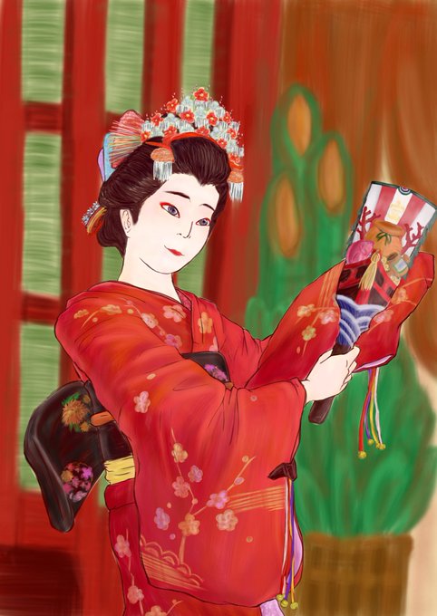 日本舞踊のtwitterイラスト検索結果