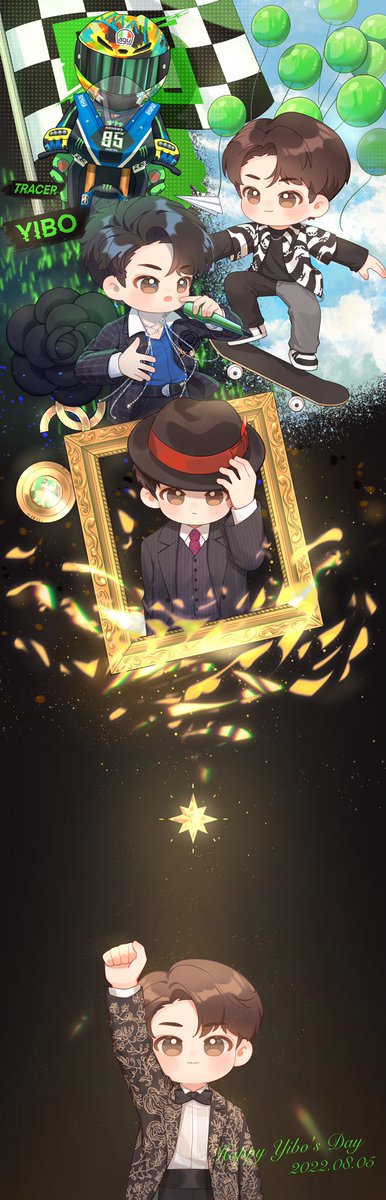 💚happy yibo‘s day
 #WangYibo25thBDay
#王一博0805生日快乐