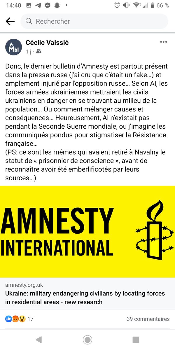 Thibaud_Ochem's tweet photo. #Shame on you @amnestyfrance ! #Ukraine #Westsplaining
@CecVai
#RussiaIsATerroristState #NavalAction4Ukraine #BlackSea #GlobalFamine #UkrainiansWillResist #DeathHarvest #Holodomor #NoFlyZoneOverUkraine #NoFlyZoneInUkraineNow #NoFlyZoneUA #SaveUASaveEU #SupportUKraine https://t.co/DwyQlX7SbO