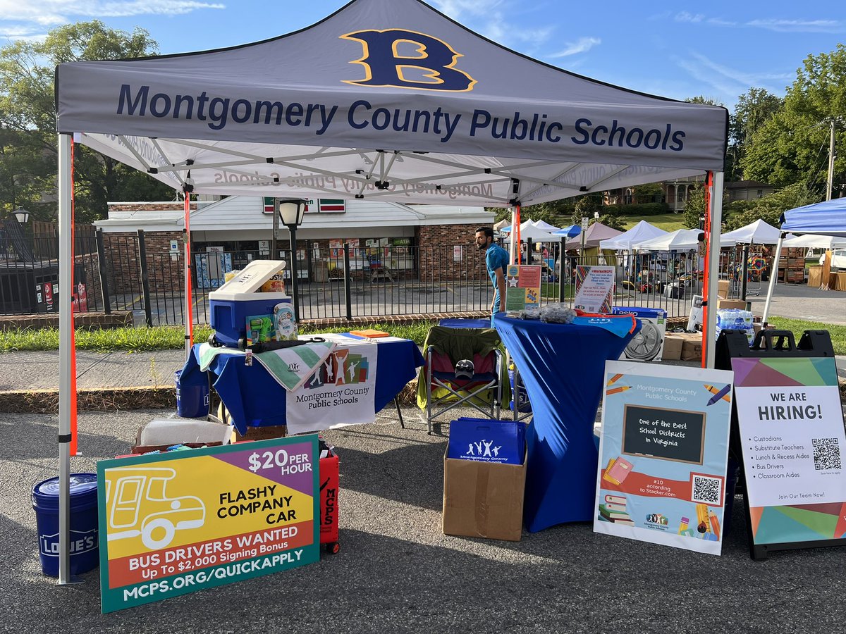 Want to work for the best school division in VA?  Come see us at Steppin Out in Blacksburg, VA. MCPS is giving away a Summer Fun Cooler and other goodies!
