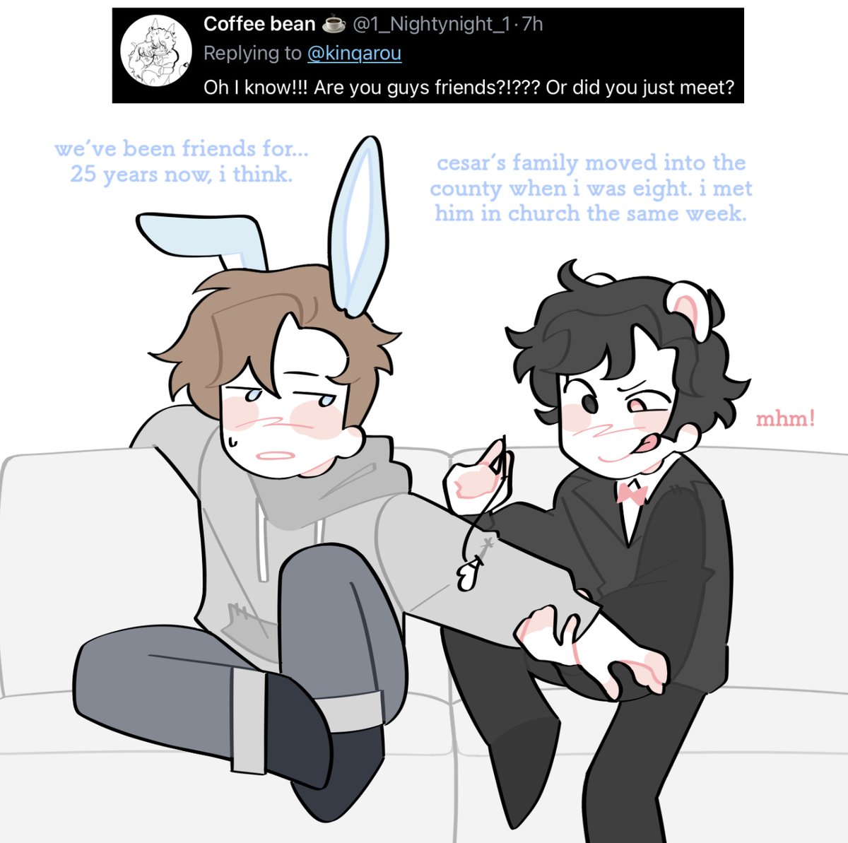 kie CeasefireNOW on X: [ MARK and CESAR answer more questions! ] 「 45 」  plushdelacatalogue t.cojdbEjxLkJD  X