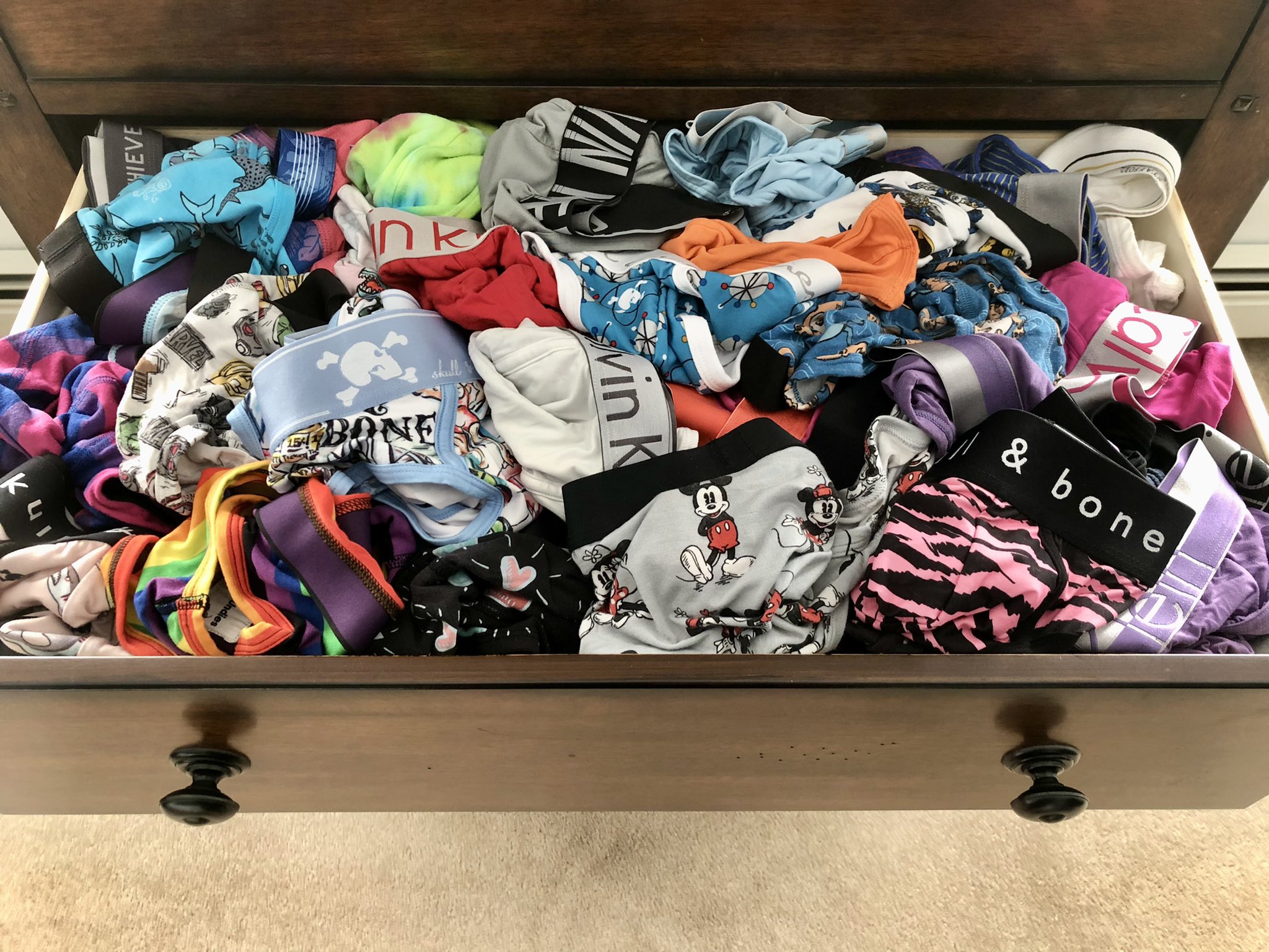 Underweareview1 on X: Who else is joining the party? Just post a pic of  your underwear drawer and use the hashtag #underweardrawerparty / X
