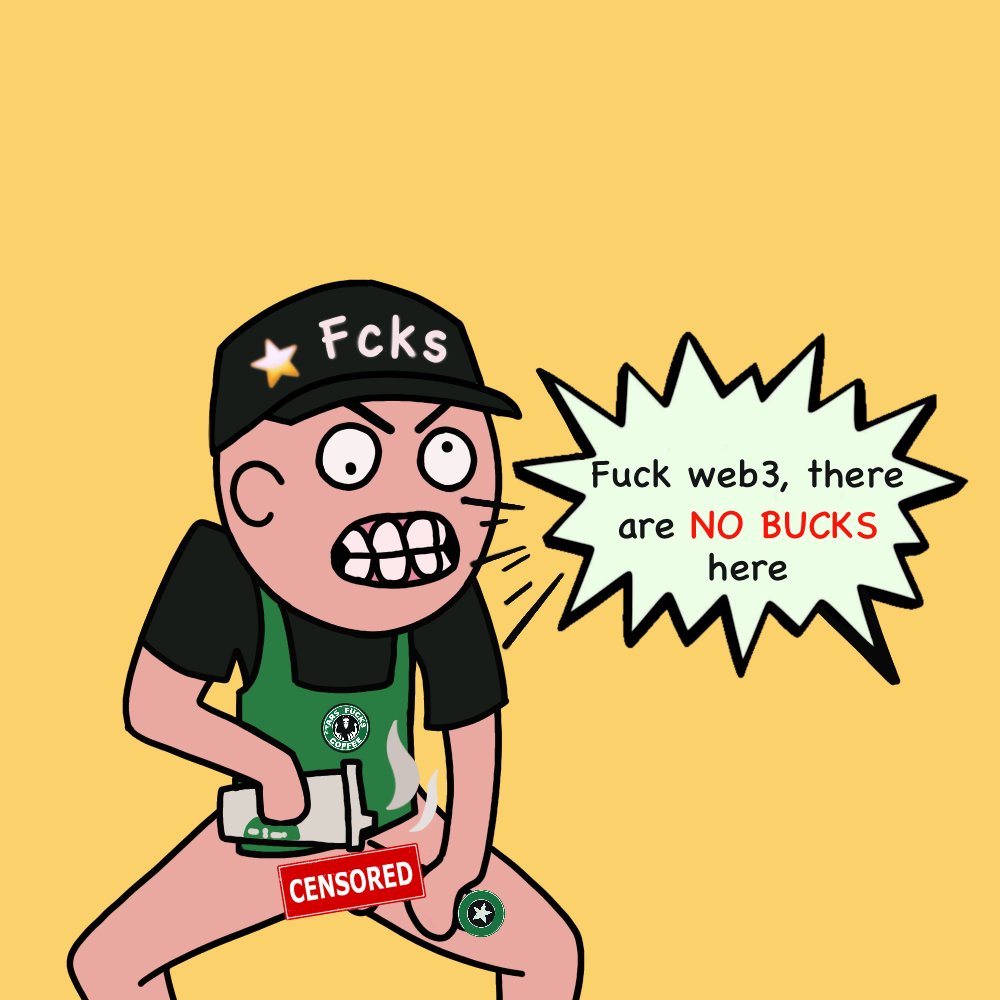 We heard <a href="/Starbucks/">Starbucks</a> is getting into the crypto space.

This will be you guys after over-investing into shitcoins in a couple of years.

Can I get uhhhh Tall Rekt Latte with extra whipped cream?

#EthereumNFT #FreeMint #Starbucks #NFT #NFTCommunity #ETHGiveaway #DegenMint #NFTs