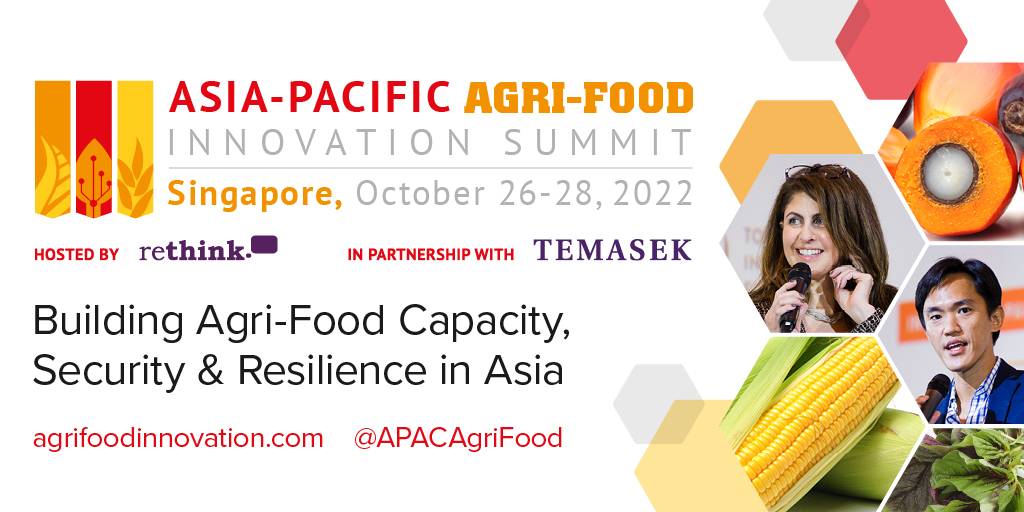 SeedWorldEU's tweet image. Join us in Singapore for the Asia-Pacific Agri-Food Innovation Summit Oct. 26-28 where leaders in agriculture, alternative proteins, vertical farming &amp;amp; aquaculture will address challenges facing Asia’s food system. Register using code SEED10 for 10% off: hubs.li/Q01jhktm0