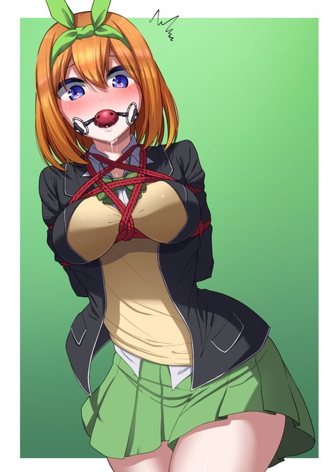 中野四葉ちゃん緊縛 #五等分の花嫁 #中野四葉 #緊縛 #拘束 #猿轡 #ボールギャグ  