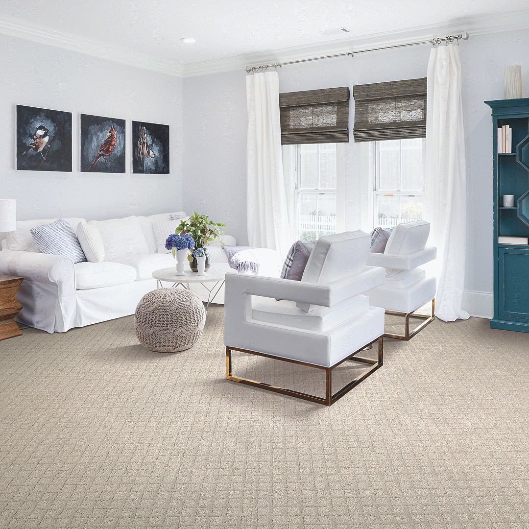 HastysCarpet's tweet photo. Soft, durable, easy to clean, and oh so beautiful. Mohawk SmartStrand carpet in the patterned style Sensational Charm adds an elegant touch to this modern coastal living room. https://t.co/vYmbE9MSQU